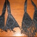 Antique Beading 2 Sets of Black Beaded Dress Adornments Victorian Beading Edwardian Beading