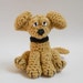 RESERVED LISTING for bubblegumbelles, puppy dog Labrador Amigurumi crochet animal Biscuit