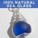 Cobalt Blue Sea Glass Pendant