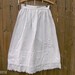 Vintage Hand Made Muslin Lace Half Slip