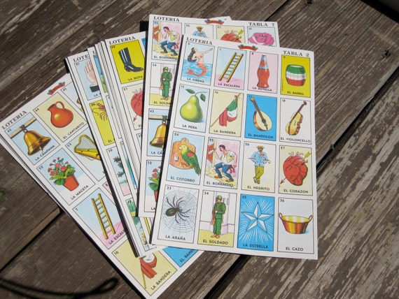 Mexican Bingo Cards 9633