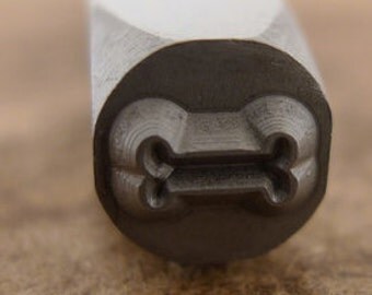 Dog Bone Stamp-Measures approx 5mm- Metal Design Stamp-Metal Stamping Supplies for Personalized Jewelry