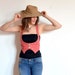 Chocolate Cigar Sexy WAISTCOAT in salmon pink wool