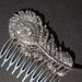 CUSTOM Peacock wedding hair comb / crystal rhinestone peacock feather hair comb / bridal rhinestone hair comb / bridesmaid peacock brooch