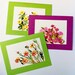 Flower Notecards, Hand Painted Cards, Botanical Art, Flower Paintings, All Occasion card Set of 3, Blank NoteCards, Spring Cards, Thank You