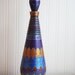 Genie Bottle Vintage Glass Handpainted beautiful home decor piece black Friday etsy cyber monday
