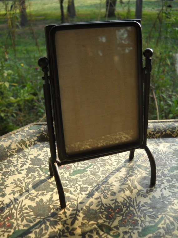 BLACK Metal Picture FRAME on Stand