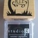 Headstone RIP Halloween Rubber Stamp With Ink