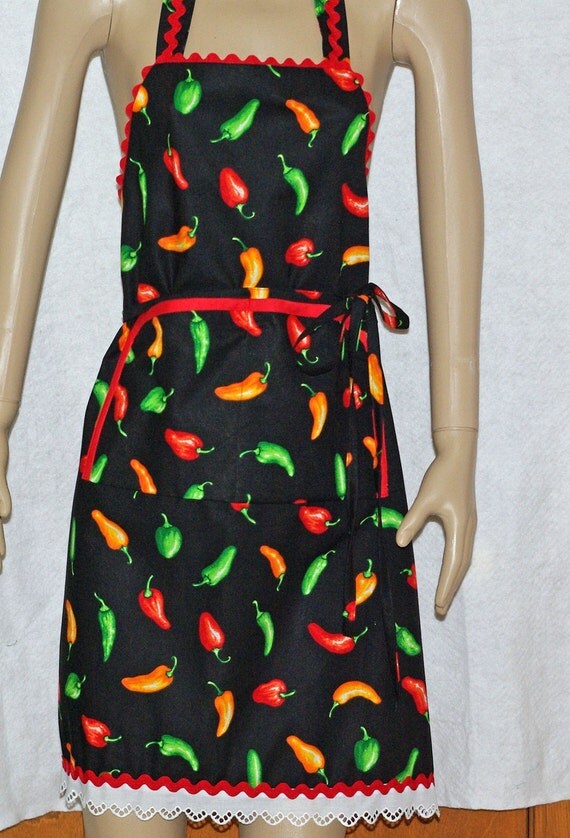 Chef's Apron Personalized Flirty Chili Pepper Cooking Apron