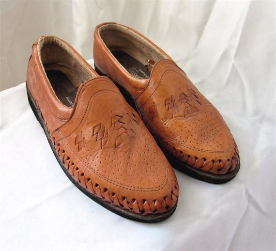 Vintage 80s MEXICAN HUARACHES Unisex Loafers by lesaispas on Etsy