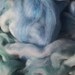 Wool Mohair Roving 50/50 blend, 4 oz-Seaside