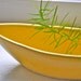 Yellow Leaf Modern Boat Bowl Vase Planter