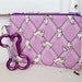 Pet Mess Clean Up Bag / Lavender White Westie Dogs / Pet Leash Purse