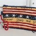 Pet Mess Clean Up Bag / Americana Fabric / Pet Leash Purse