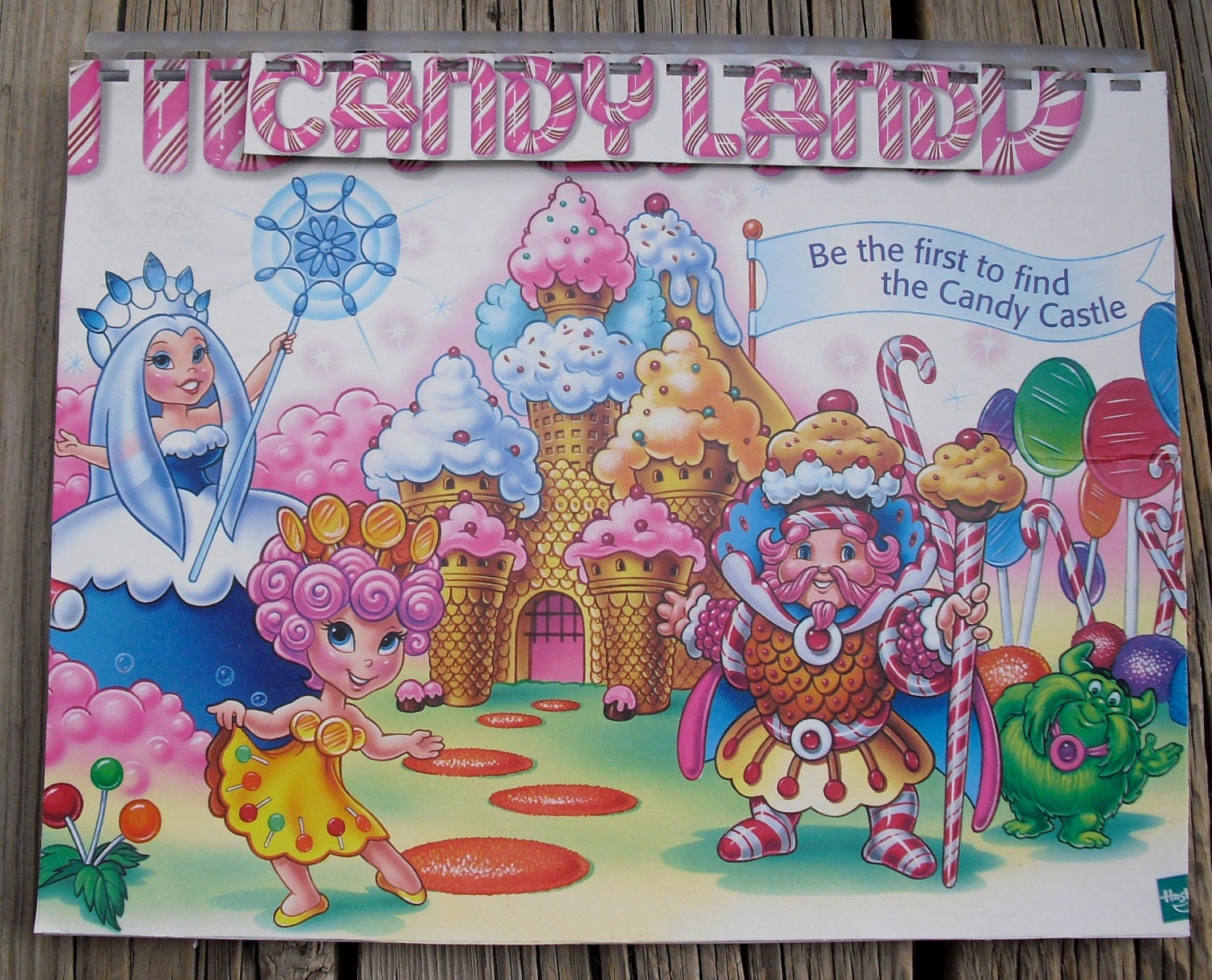 1990s Candy Land Board Game Recycled / Upcycled Box Cover