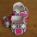 Baby Girl Shoes Beautiful Pink Gray and Cream Mary Janes - Free Shipping Etsy