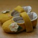 Mustard and Pink Mary Jane Baby Girl Shoes