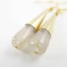Roman inspiration Cone earrings - Golden rutilated Quartz drops and gold color metal - Hand assembled