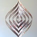 Eco Friendly Swirly Mobile Floral Paper Decoration Home Decor Baby Nursery Dorm Modern Gray Grey Orange Flower