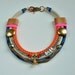 25% SALE Chunky neon rope necklace