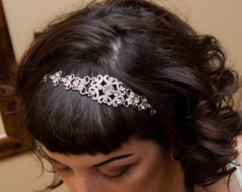 Wedding Headband - Wedding Headpiece - Bridal Headband - Bridal Headpiece - Prom Headband - Crystal Headband - Crystal Headpiece -SOPHIA