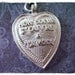 Silver Mon cœur s'ouvre à ta voix Heart Necklace - Silver Pewter Opera Quote Heart Charm on a Delicate 18 Inch Silver Plated Cable Chain