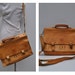 vintage leather bag satchel briefcase tote messenger bag laptop ipad saddle leather bree