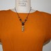 Vintage 90s Light Rust Crinkle Rayon Top S/M