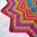 Crocheted 12-Pointed Star Blanket Lap Afghan