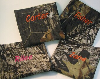 Camo Bag, Camoflauge Snack Pack, Pouch,Party Favors,Personalized For Boys or Girls Mossy Oak or Real Tree