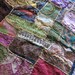 Antique Handmade Quilt Blanket - Unique Design - 54 x 38