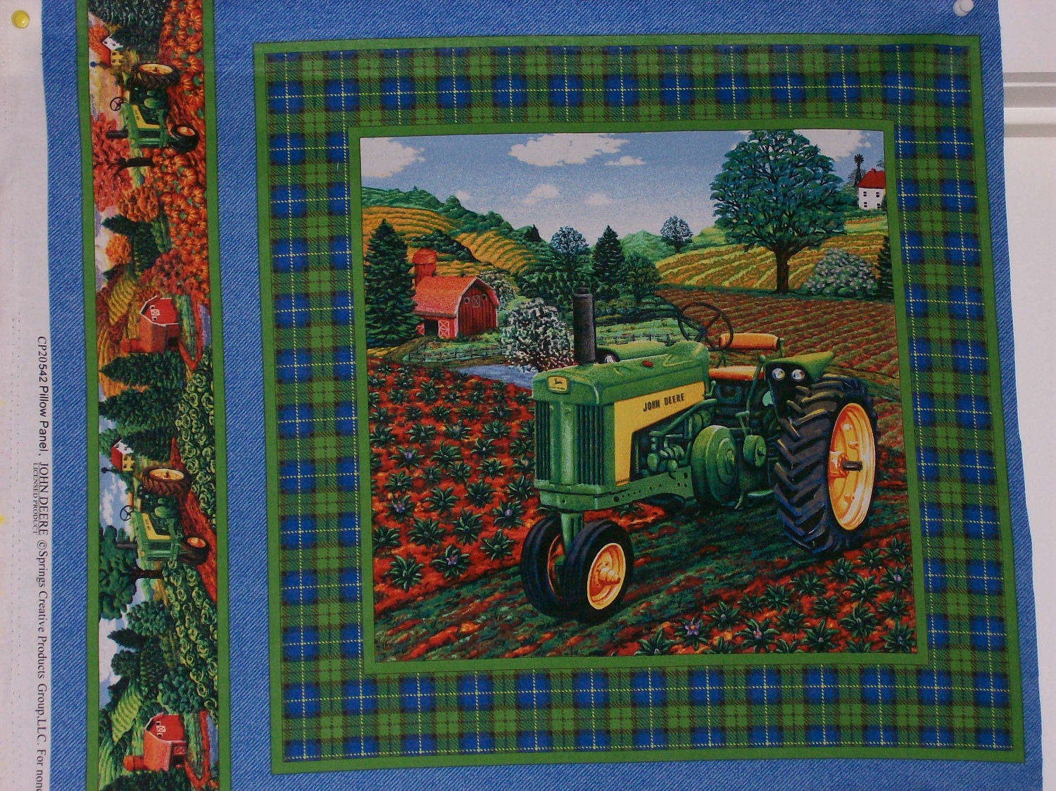 A Wonderful John Deere Spring Fabric Panel Free US Shipping