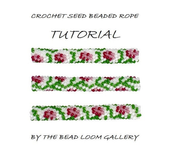 Items similar to Bead Crochet Rope PATTERN - PDF File Tutorial ...