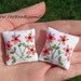 Dollhouse Pillows - Embroidered with Swarovski Rhinestones (Set of 2)