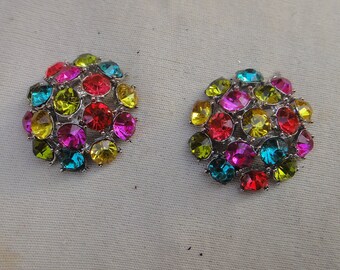 Beautiful buckles with rhinestones 2 pieces listing