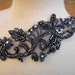 Nice gray beaded applique 1 piece listing