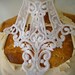 Venice applique yoke white color