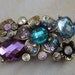 Cute gold color buckle with rhinestones 1 pieces listing