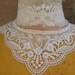 Cute venice applique white color front and back