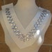 Cute embroidered applique with rhinestones