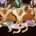 On Sale Primitive Spring Easter Bunny Ornies-Bowl Fillers- Set Of 3