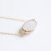 White Sparkling Druzy Quartz Bezel Necklace