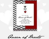 Queen of Hearts Valentines Party Invitation - DIY Printable Il_170x135
