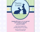 Easter Bunny Egg Hunt Custom Printable Invitation - DIY Il_170x135