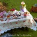OOAK Miniature fairy table for birthday party - Eight times TREASURY ITEM