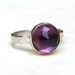 Amethyst ring 14k Yellow Gold ring with purple Amethyst ring Made to order