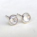 Stud earrings Similar diamond earrings - Tiny silver stud Silver Earrings with White Topaz earrings 5mm
