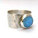 RING Opal ring 925 silver ring with blue Opal stone made to order