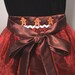 Cinnamon Sweet Gingerbread Organza Hostess Apron OOAK Free Shipping