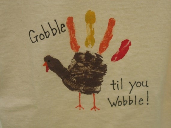 Items similar to Thanksgiving Gobble til you Wobble T ...